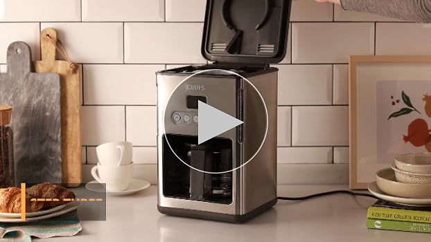 Krups KM442D Drip coffee maker 1.25L 15cups Black,Stainless
